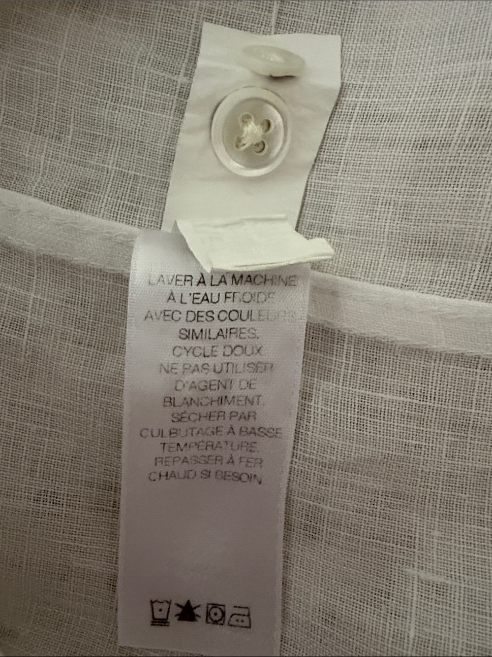 Vineyard Vines Men's White 100% Linen Long Sleeve Button Down Shirt - Size Small - Picture 10 of 11